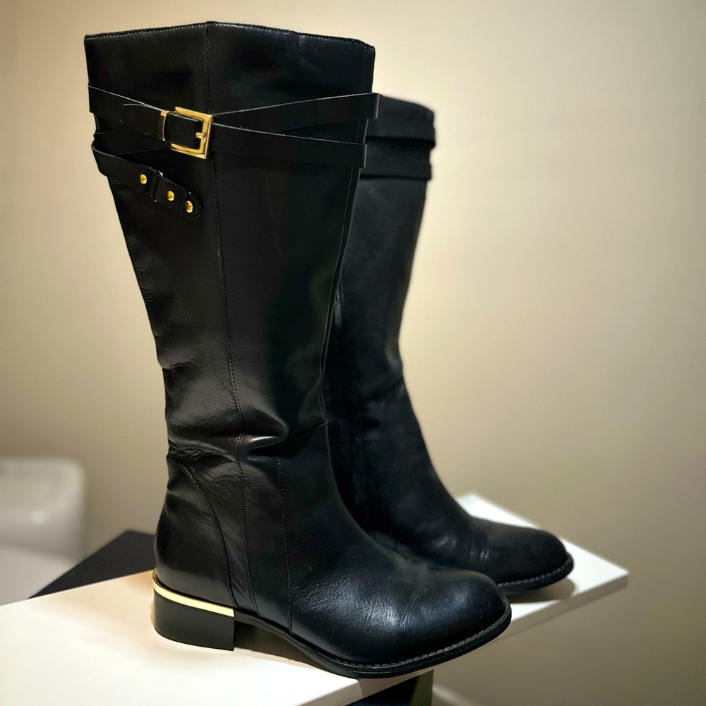 Franco Salto ‘Celeste’ Black Boots 6.5